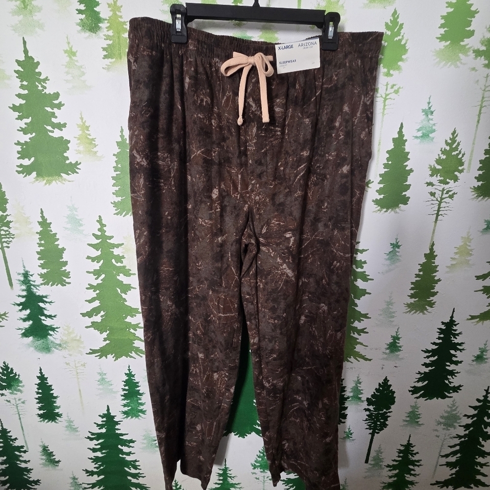 Men's Brown Camo Sleepwear Pants